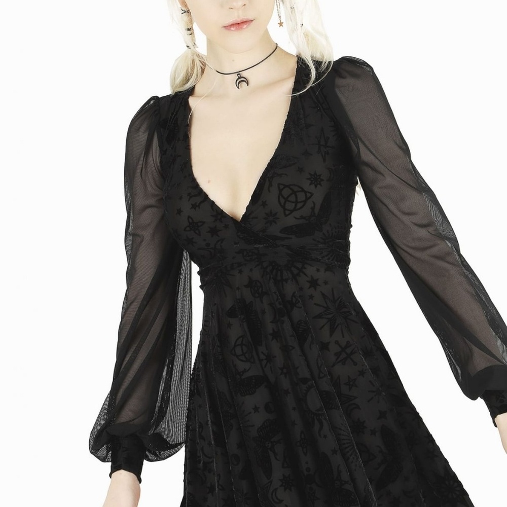 ISO!!!! BURNED VELVET SPELL SHEER ROMANCE DRESS